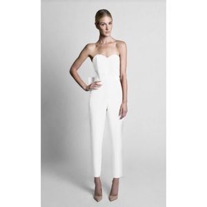 Alexia Maria Silk Faille Bow Back Jumpsuit